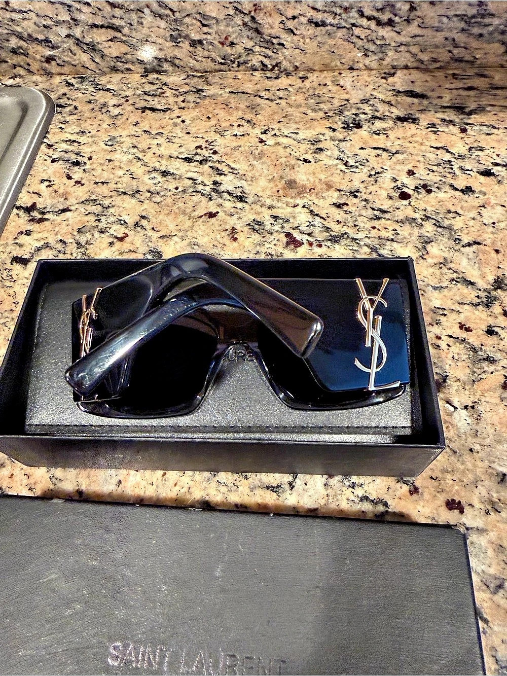 Saint Laurent SL M119 Blaze Black & Gold Sunglasses